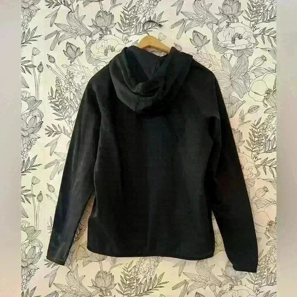 Nike Black Striped Hooded Sweatshirt, Size M - Picture 2 of 3